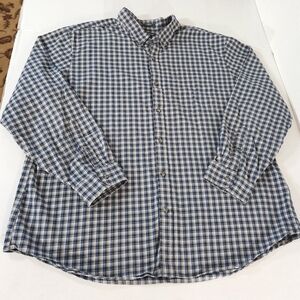 Eddie Bauer Classic Fit LS Plaid Button Down Shirt Men Size 2XL